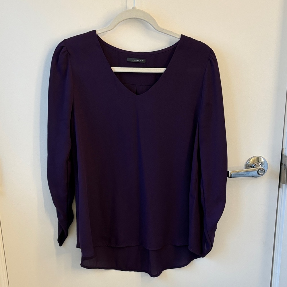 West Kei Deep Purple Blouse